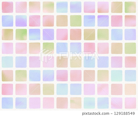 五顏六色的水彩背景材料 129188549