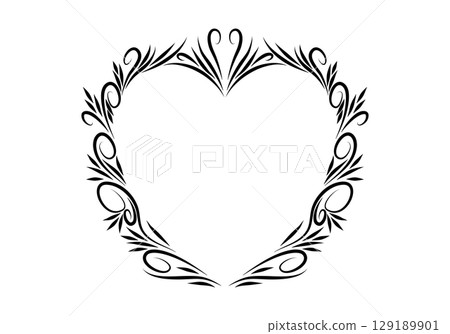 Growing floral heart shaped border animation. Video clip with alpha channel. Growing floral heart shaped border animation. Video clip with alpha channel. 129189901