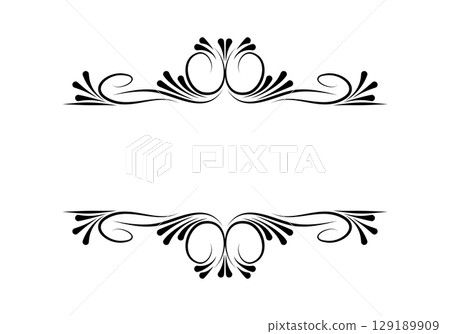 Growing floral element animation. Video clip with alpha channel. 129189909