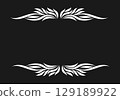 Growing floral element animation. Video clip with alpha channel. 129189922