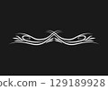 Growing floral element animation. Video clip with alpha channel. 129189928