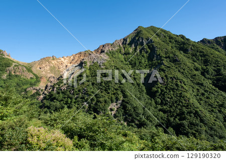 Scenery of the hiking trail at Mount Nasu in Tochigi Prefecture 129190320