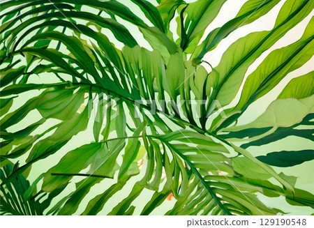 Unusually shaped leaves with distinctive and unique forms.AI Generated 129190548