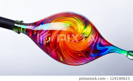 Glasswork swirl patterns / Craft materials that showcase artistry and color 129190623