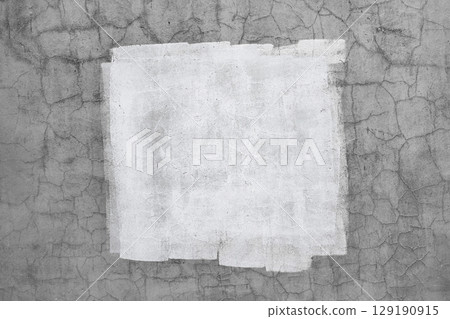 Grunge Textured White Paint on Cracked Concrete Wall for 90s Urban Aesthetic Grunge Textured White Paint on Cracked Concrete Wall for 90s Urban Aesthetic 129190915