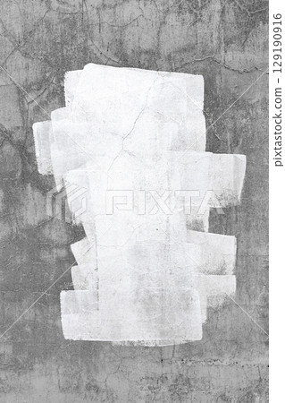 Minimalist Abstract Grunge Texture in Monochrome for Modern Industrial Design 129190916