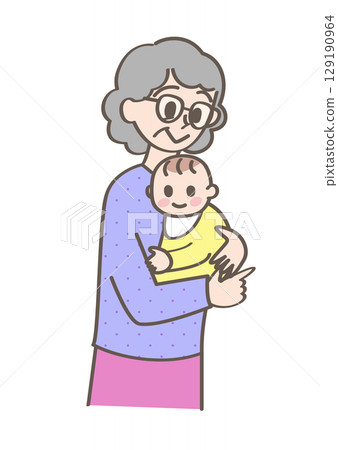 Person holding a baby 129190964