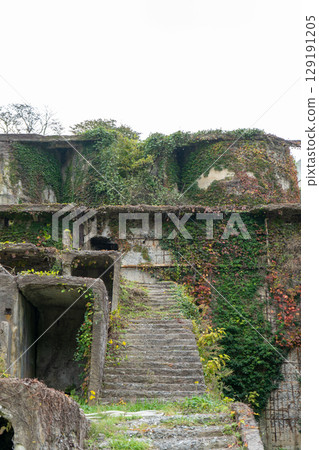 Sado City, Niigata Prefecture, Kitazawa Flotation Plant Ruins on Sado Island 129191205