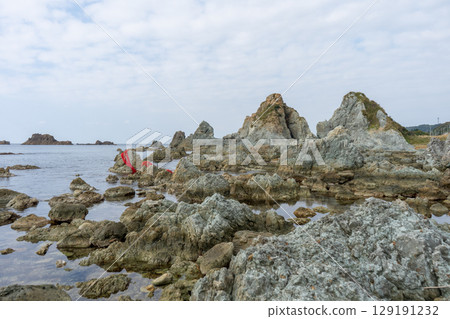 Sado Island, Niigata Prefecture, Sado City, Sado Island, Nanaura Coast, Married Couple Rocks 129191232