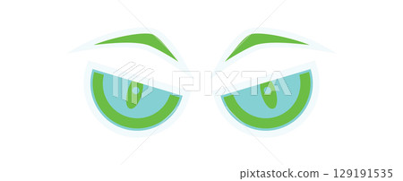 Y2K abstract eyes sticker. Modern eye character design with fun and retro elements. Cool icon, flat aesthetic, and graphic style suitable for streetwear or decoration. Y2K abstract eyes sticker. Modern eye character design with fun and retro elements. Cool icon, flat aesthetic, and graphic style suitable for streetwear or decoration. 129191535