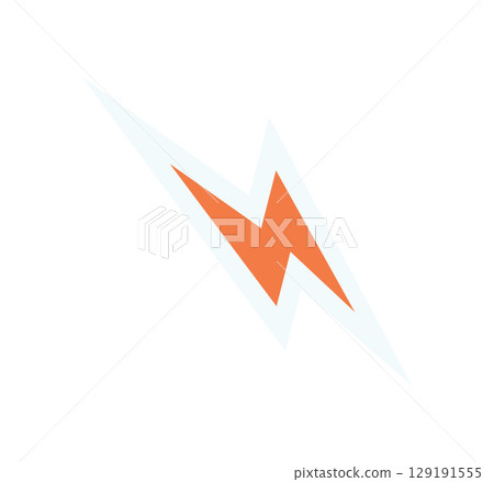 Bold abstract lightning shape sticker. Modern shape and symbol. This minimal graphic element features a striking form, reflecting y2k aesthetic, ideal for contemporary projects or retro designs. Bold abstract lightning shape sticker. Modern shape and symbol. This minimal graphic element features a striking form, reflecting y2k aesthetic, ideal for contemporary projects or retro designs. 129191555