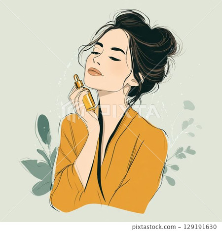 A woman to make up 129191630