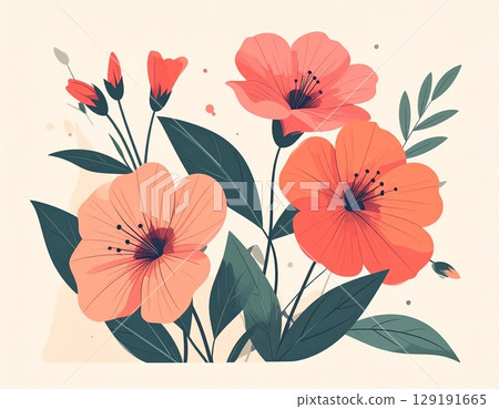簡單描繪一朵 Sapphinia 花 129191665