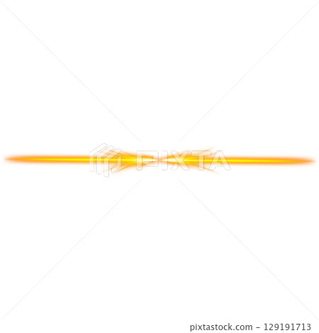 Orange energy beam effect (transparent background) 129191713