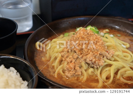 Dandan noodles from a local Chinese restaurant: Dandan noodles from the lunch set Dandan noodles from a local Chinese restaurant: Dandan noodles from the lunch set 129191744