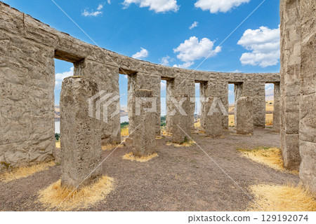 Stonehenge Memorial Overlooking Columbia river 129192074