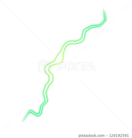 Green lightning effect (transparent background) Green lightning effect (transparent background) 129192591