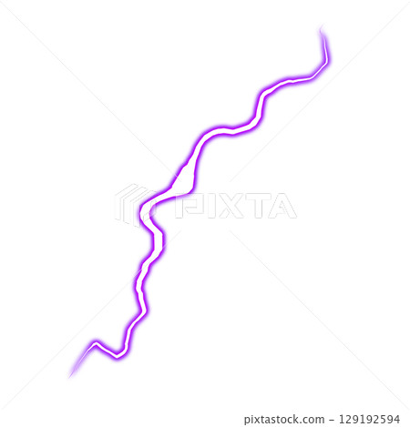 Purple lightning effect (transparent background) 129192594