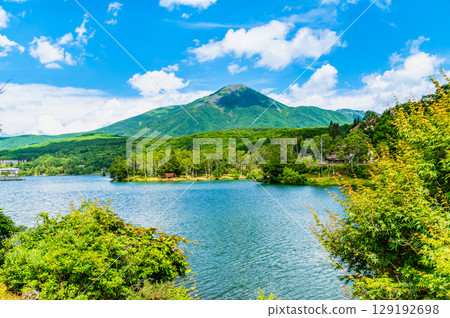 長野縣的白樺湖和蓼科山 長野縣的白樺湖和蓼科山 129192698