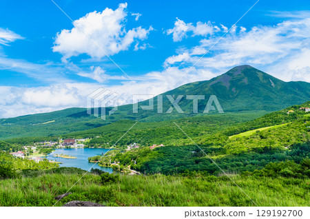 長野縣的白樺湖和蓼科山 長野縣的白樺湖和蓼科山 129192700