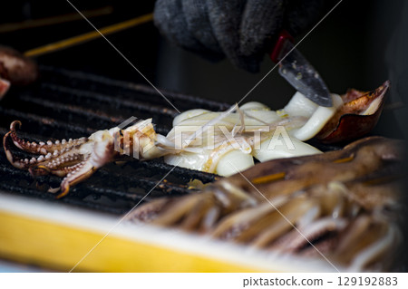 Night market roasted fish: aromatic roasted fish Night market roasted fish: aromatic roasted fish 129192883