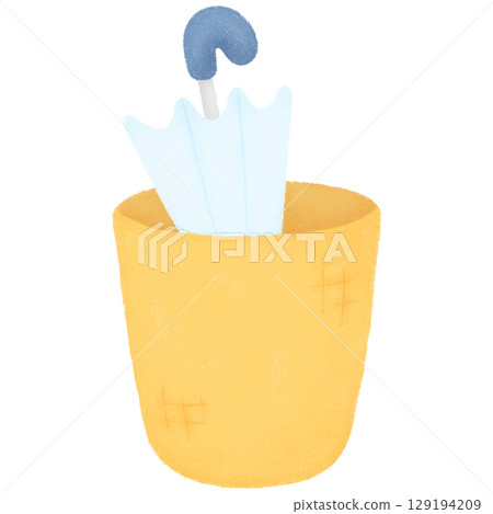 Umbrella in bucket  129194209