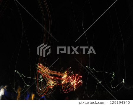 Glowing abstract blue smoke Glowing abstract blue smoke 129194540
