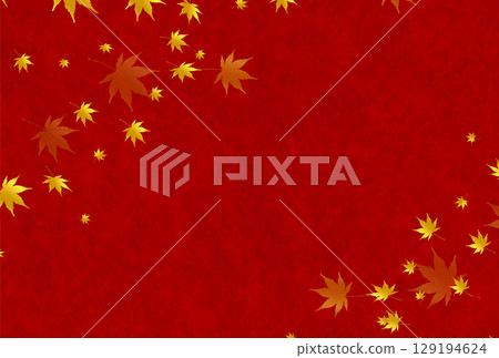  Autumn leaves maple autumn background 129194624