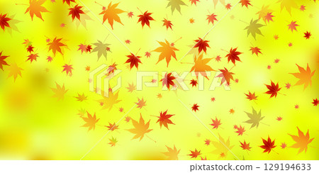  秋葉槭樹秋天背景 129194633