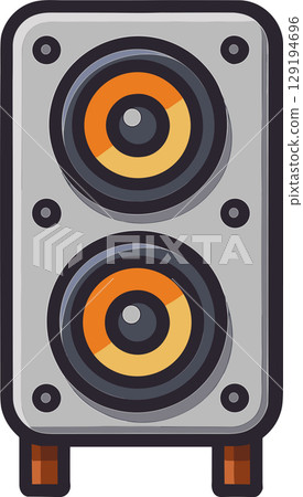 Illustration of a single speaker 129194696
