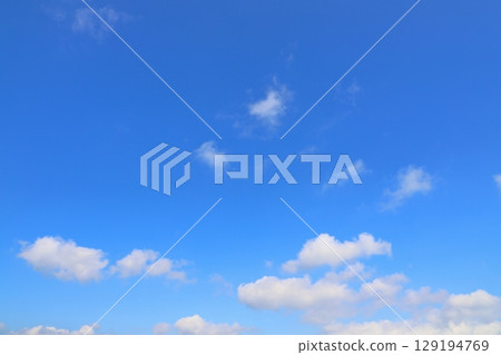 藍天白雲,只有天空 藍天白雲,只有天空 129194769