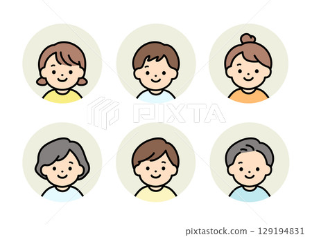 各種兒童插圖素材 129194831