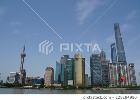 Shanghai cityscape from the Bund 129194980