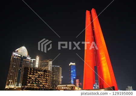 Night view of the Bund, Shanghai Night view of the Bund, Shanghai 129195000