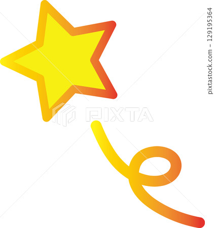 Golden star mark Golden star mark 129195364