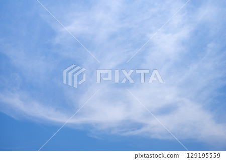 夏日的天空，藍天，晴朗，夏天，八月的圖像[神奈川縣] 129195559