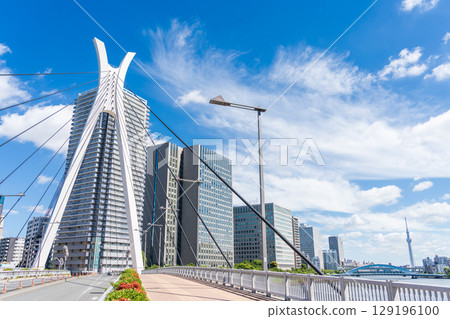 "Tokyo" Scenery of the Chuo Bridge over the Sumida River 129196100