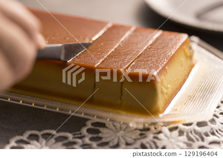 Sweet potato pudding 129196404
