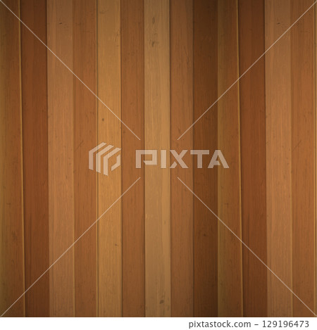 Natural Wood Planks Texture Background. Vintage Wooden Floor Surface. Vector 129196473