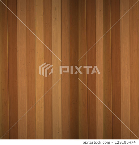 Natural Wood Planks Texture Background. Vintage Wooden Floor Surface. Vector 129196474