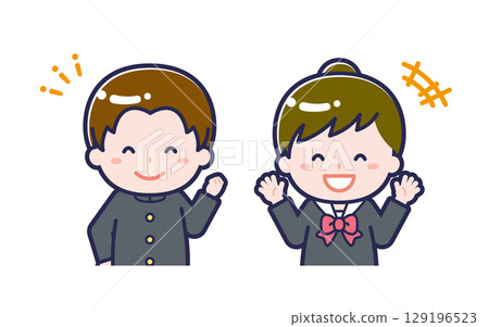 Student / Duo / Male and female 02 Student / Duo / Male and female 02 129196523