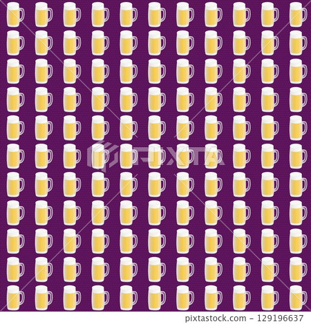 Wallpaper with a beer mug motif Wallpaper with a beer mug motif 129196637