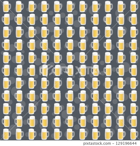帶有啤酒杯圖案的壁紙 129196644