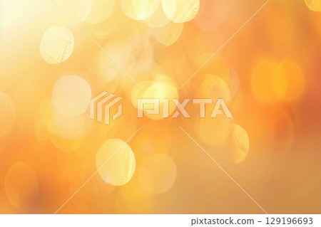 溫暖的橙色散景背景 129196693