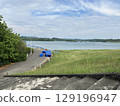 This is Wushantou Dam as seen from a memorial park in Tainan City, Taiwan. 129196947