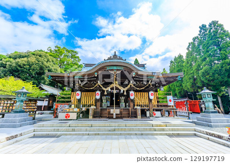 Summer Wind Chime Festival at Kotozaki Hachiman Shrine, Ube City, Yamaguchi Prefecture 129197719