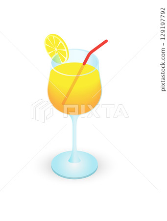 Orange juice cocktail vector illustration stock illustration Orange juice cocktail vector illustration stock illustration 129197792
