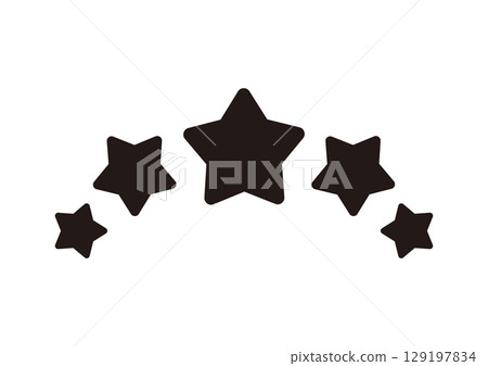 Star review (black and white) 129197834