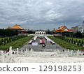 The National Theater and National Concert Hall seen from the Chiang Kai-shek Memorial Hall in Taipei, Taiwan. 129198253