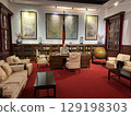 This is Chiang Kai-shek's office in the Chiang Kai-shek Memorial Hall, a tourist spot in Taipei, Taiwan. 129198303